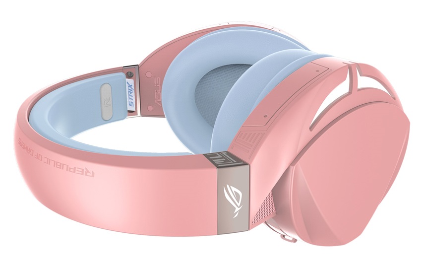 Tai nghe ASUS ROG Strix Fusion 300 Pink trang bị đệm tai chất liệu cao cấp